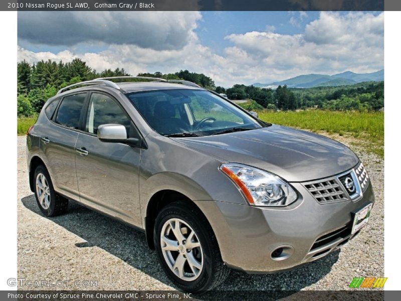 Gotham Gray / Black 2010 Nissan Rogue SL AWD