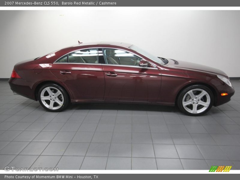 Barolo Red Metallic / Cashmere 2007 Mercedes-Benz CLS 550