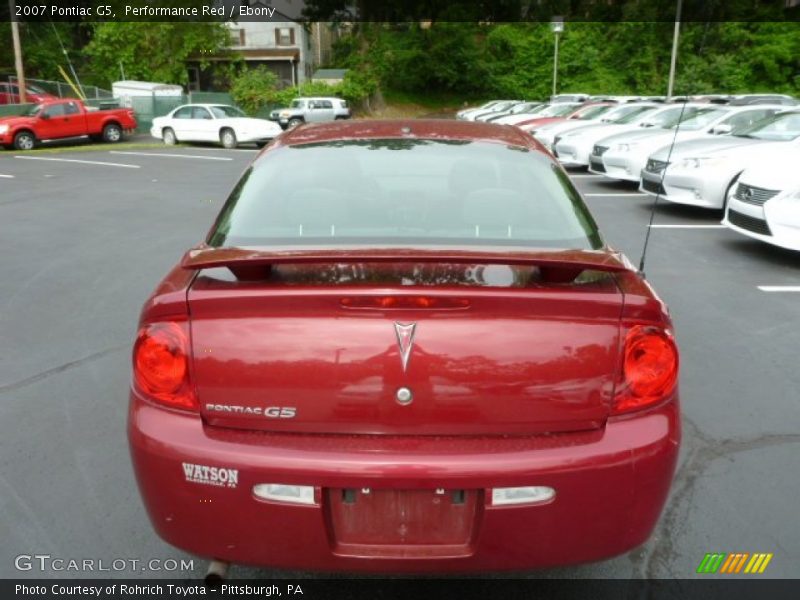 Performance Red / Ebony 2007 Pontiac G5