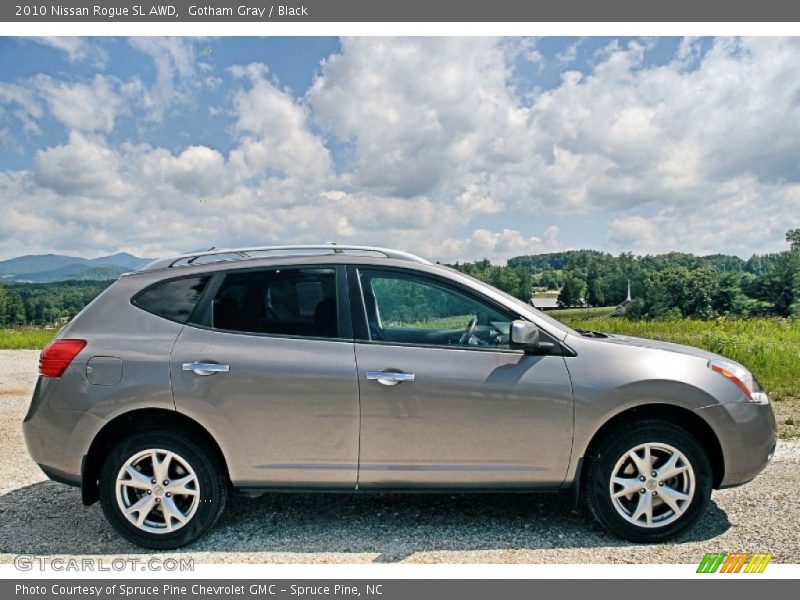 Gotham Gray / Black 2010 Nissan Rogue SL AWD