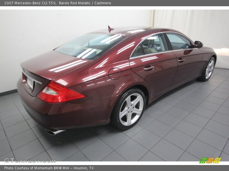 Barolo Red Metallic / Cashmere 2007 Mercedes-Benz CLS 550