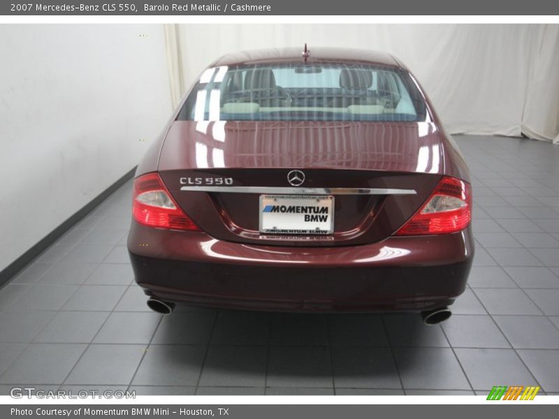 Barolo Red Metallic / Cashmere 2007 Mercedes-Benz CLS 550