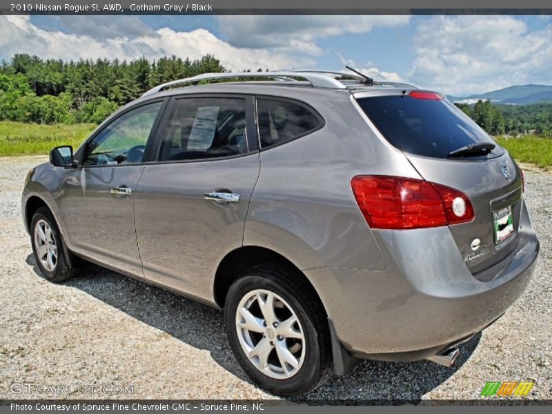 Gotham Gray / Black 2010 Nissan Rogue SL AWD