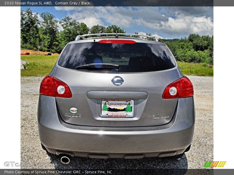 Gotham Gray / Black 2010 Nissan Rogue SL AWD