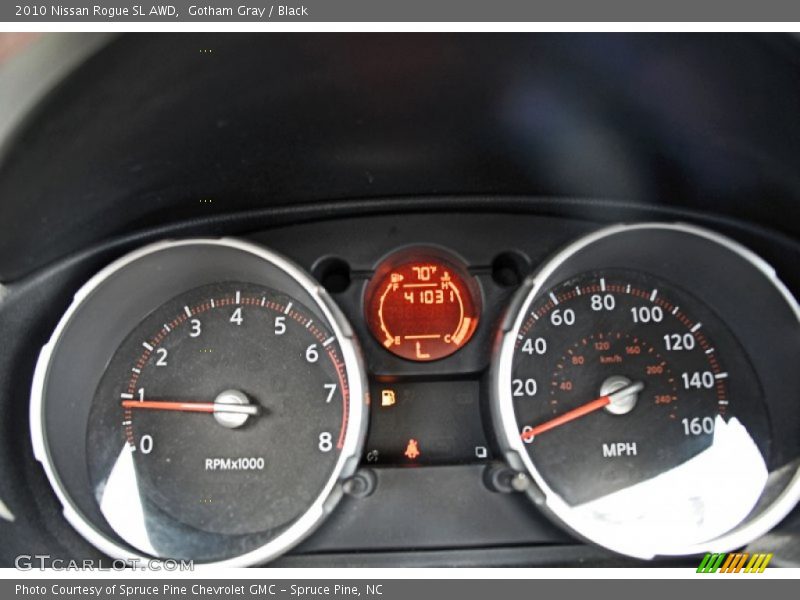 Gotham Gray / Black 2010 Nissan Rogue SL AWD