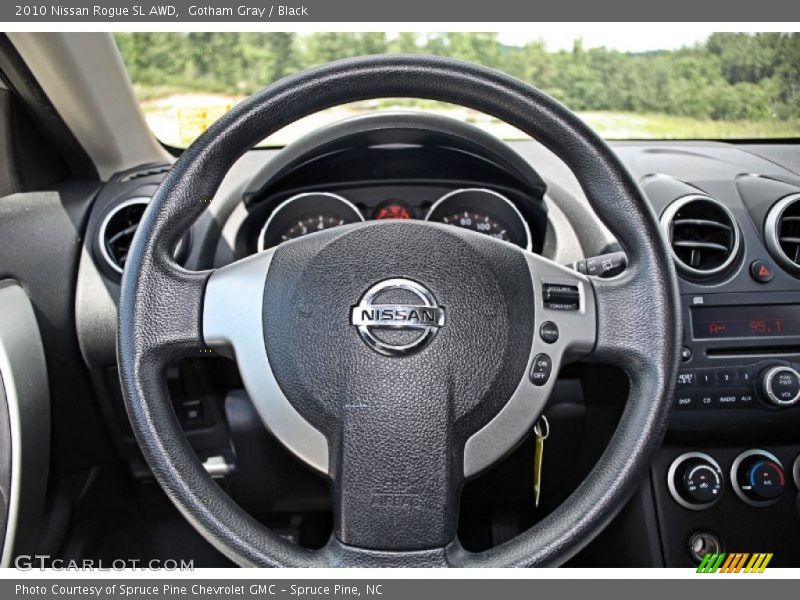 Gotham Gray / Black 2010 Nissan Rogue SL AWD