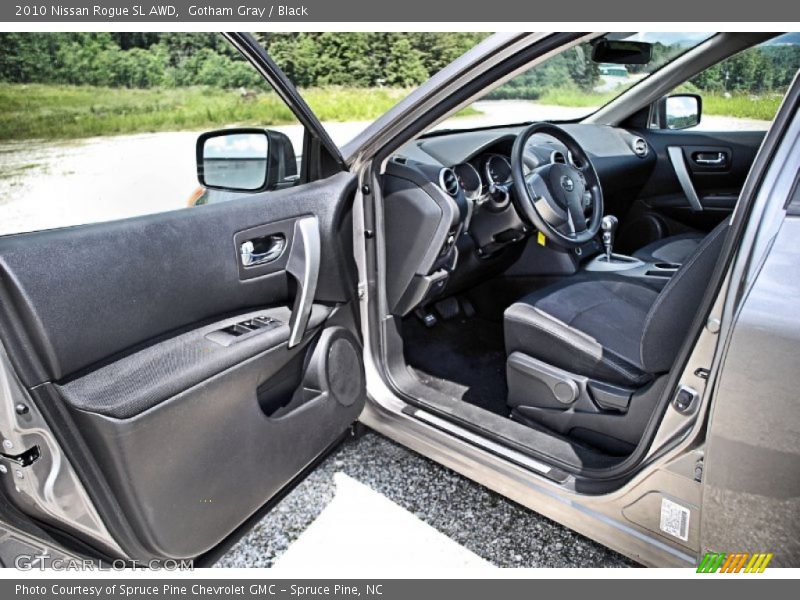 Gotham Gray / Black 2010 Nissan Rogue SL AWD
