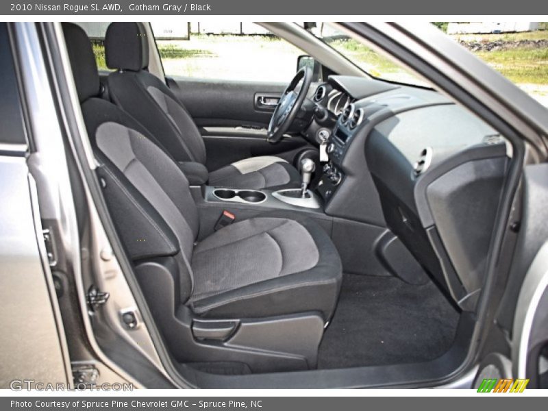 Gotham Gray / Black 2010 Nissan Rogue SL AWD