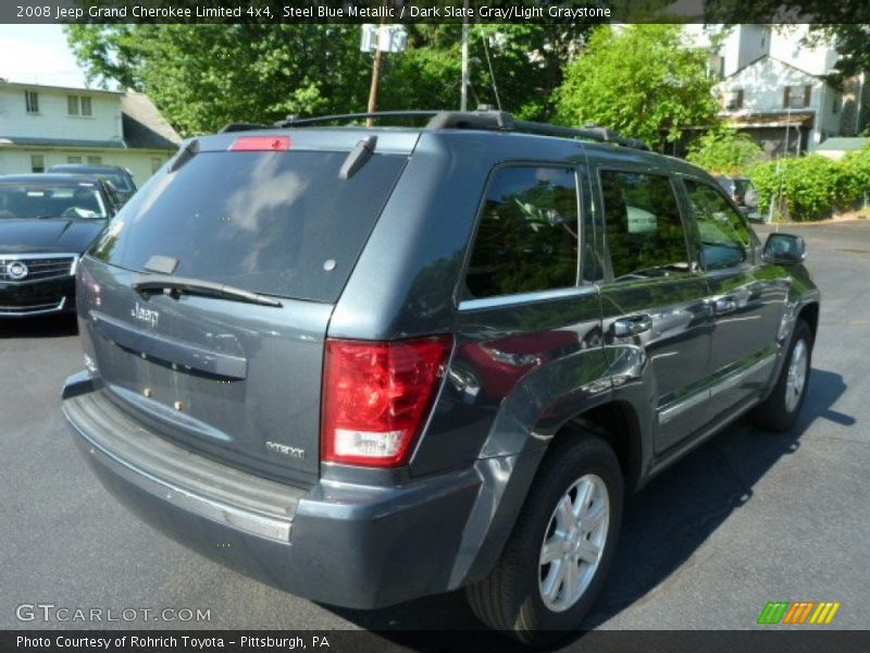 Steel Blue Metallic / Dark Slate Gray/Light Graystone 2008 Jeep Grand Cherokee Limited 4x4