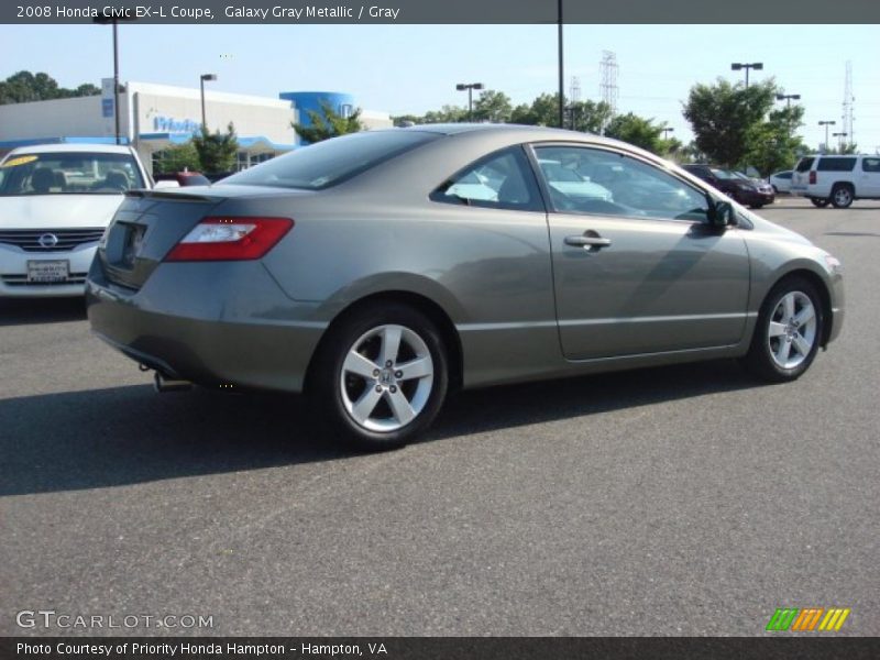 Galaxy Gray Metallic / Gray 2008 Honda Civic EX-L Coupe