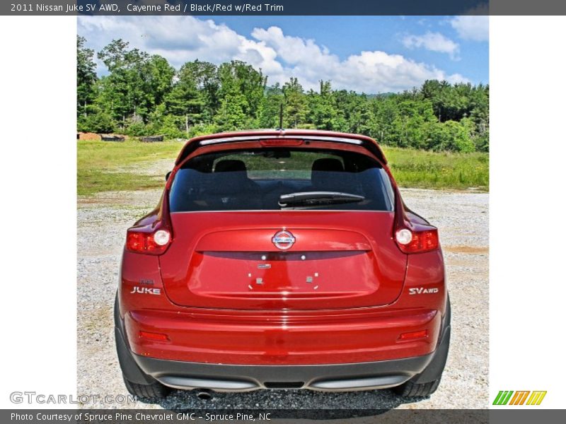 Cayenne Red / Black/Red w/Red Trim 2011 Nissan Juke SV AWD