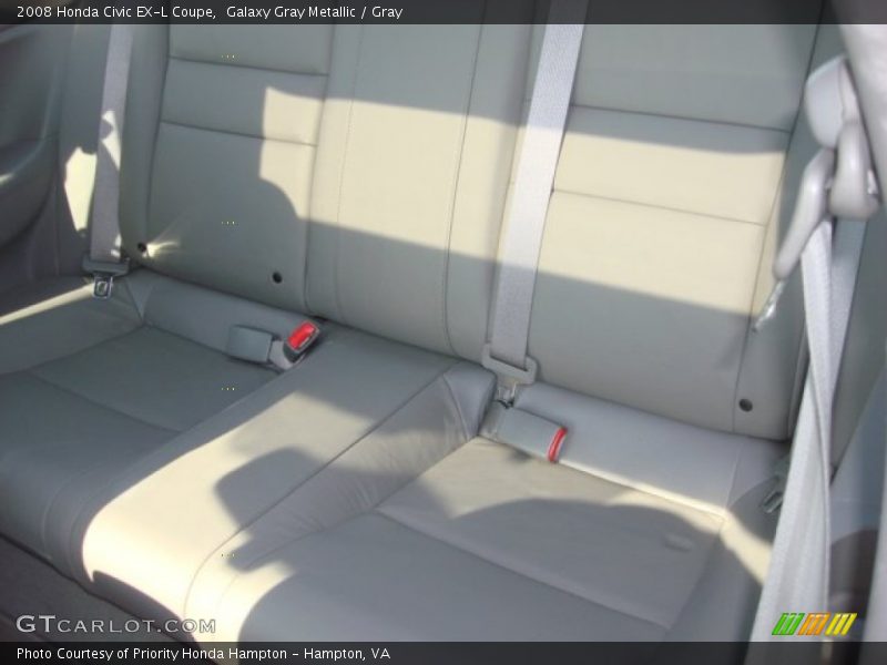 Galaxy Gray Metallic / Gray 2008 Honda Civic EX-L Coupe