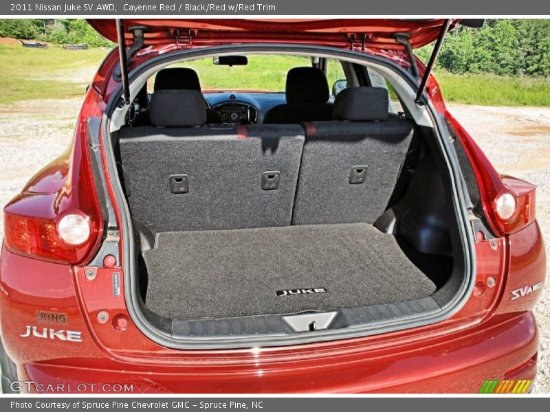 Cayenne Red / Black/Red w/Red Trim 2011 Nissan Juke SV AWD