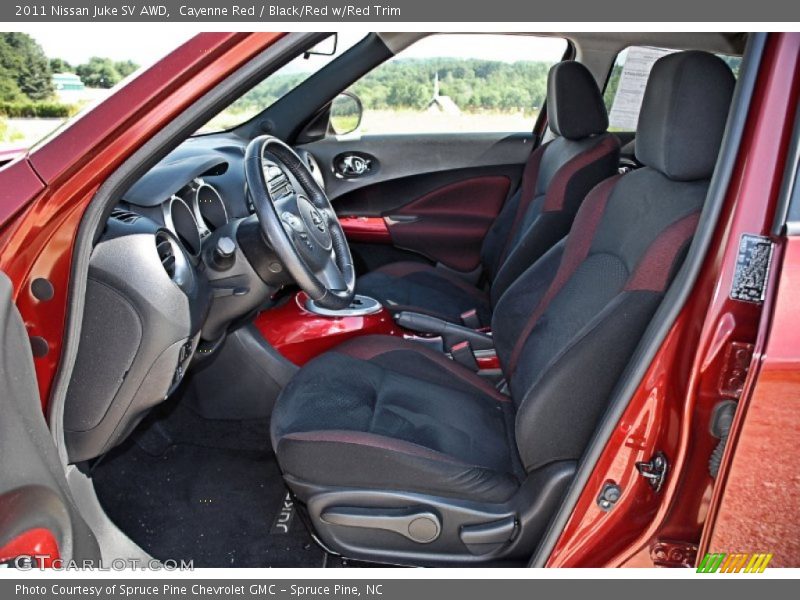 Cayenne Red / Black/Red w/Red Trim 2011 Nissan Juke SV AWD