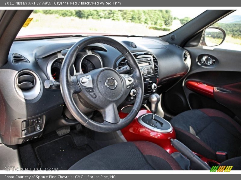 Cayenne Red / Black/Red w/Red Trim 2011 Nissan Juke SV AWD