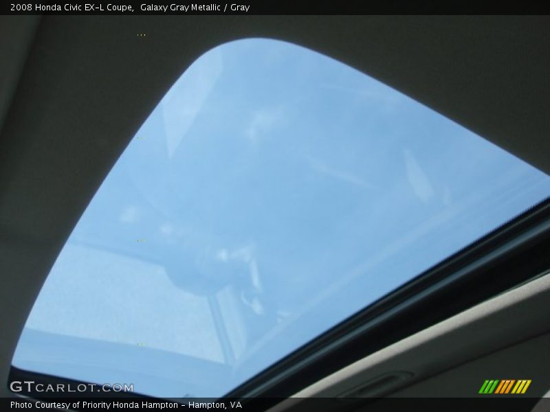 Galaxy Gray Metallic / Gray 2008 Honda Civic EX-L Coupe