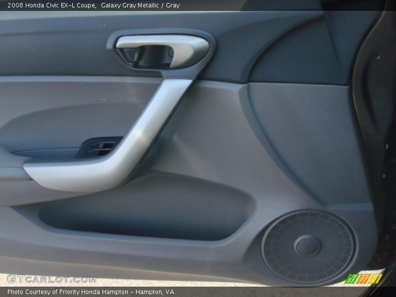 Galaxy Gray Metallic / Gray 2008 Honda Civic EX-L Coupe