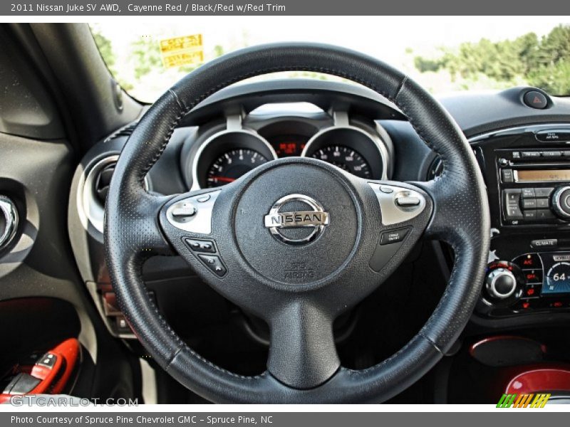 Cayenne Red / Black/Red w/Red Trim 2011 Nissan Juke SV AWD