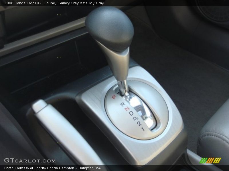 Galaxy Gray Metallic / Gray 2008 Honda Civic EX-L Coupe