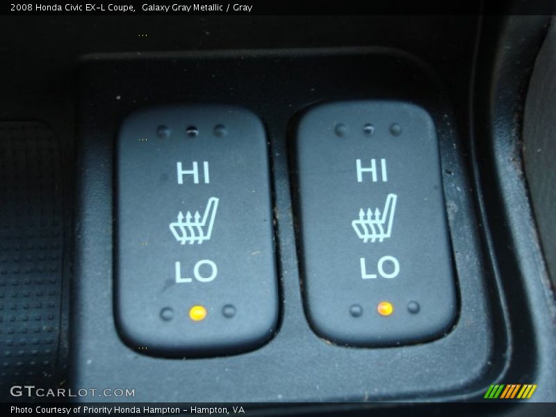 Galaxy Gray Metallic / Gray 2008 Honda Civic EX-L Coupe