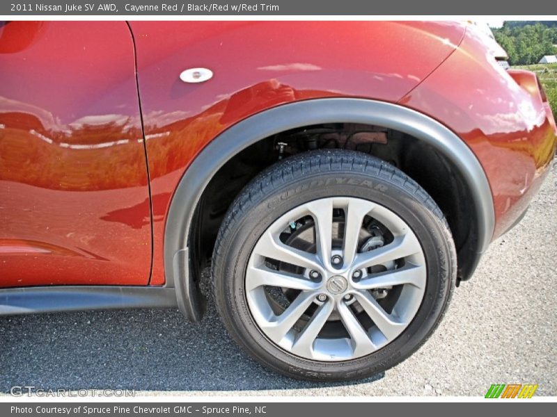 Cayenne Red / Black/Red w/Red Trim 2011 Nissan Juke SV AWD