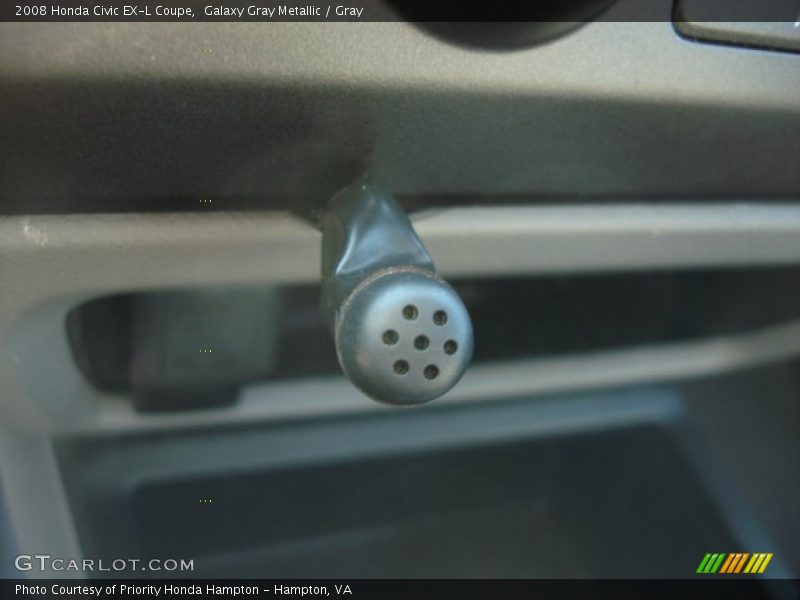 Galaxy Gray Metallic / Gray 2008 Honda Civic EX-L Coupe
