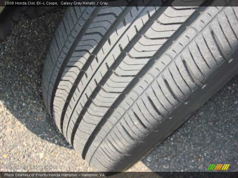 Galaxy Gray Metallic / Gray 2008 Honda Civic EX-L Coupe