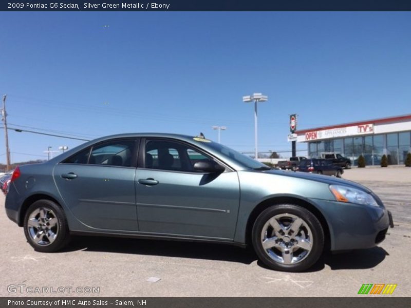 Silver Green Metallic / Ebony 2009 Pontiac G6 Sedan