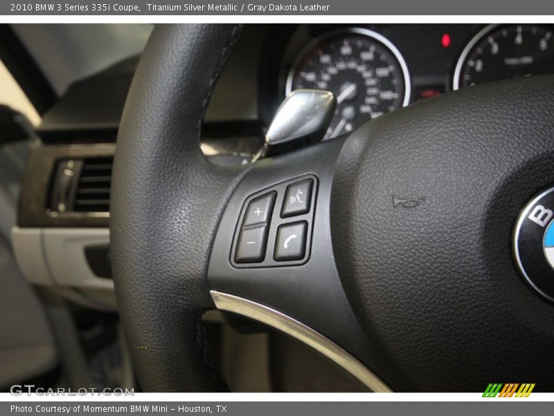 Titanium Silver Metallic / Gray Dakota Leather 2010 BMW 3 Series 335i Coupe
