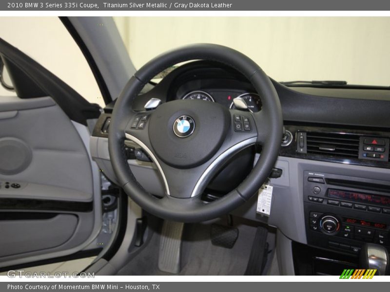 Titanium Silver Metallic / Gray Dakota Leather 2010 BMW 3 Series 335i Coupe