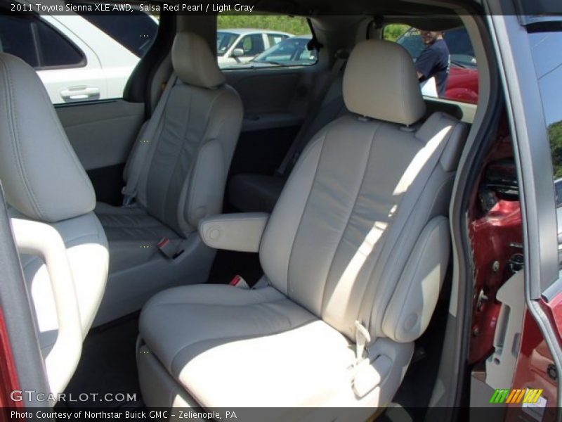 Salsa Red Pearl / Light Gray 2011 Toyota Sienna XLE AWD