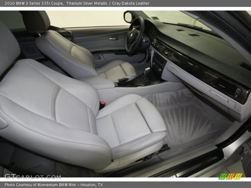 Titanium Silver Metallic / Gray Dakota Leather 2010 BMW 3 Series 335i Coupe