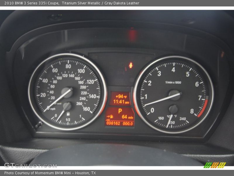  2010 3 Series 335i Coupe 335i Coupe Gauges