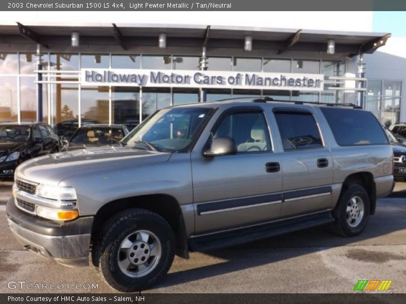 Light Pewter Metallic / Tan/Neutral 2003 Chevrolet Suburban 1500 LS 4x4