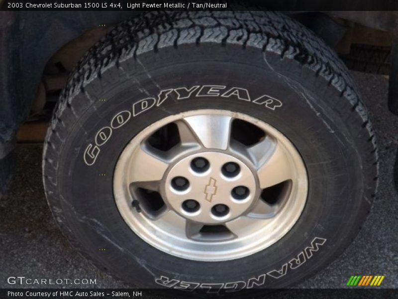 Light Pewter Metallic / Tan/Neutral 2003 Chevrolet Suburban 1500 LS 4x4