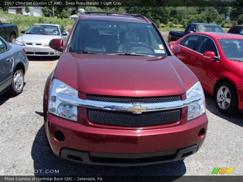 Deep Ruby Metallic / Light Gray 2007 Chevrolet Equinox LT AWD