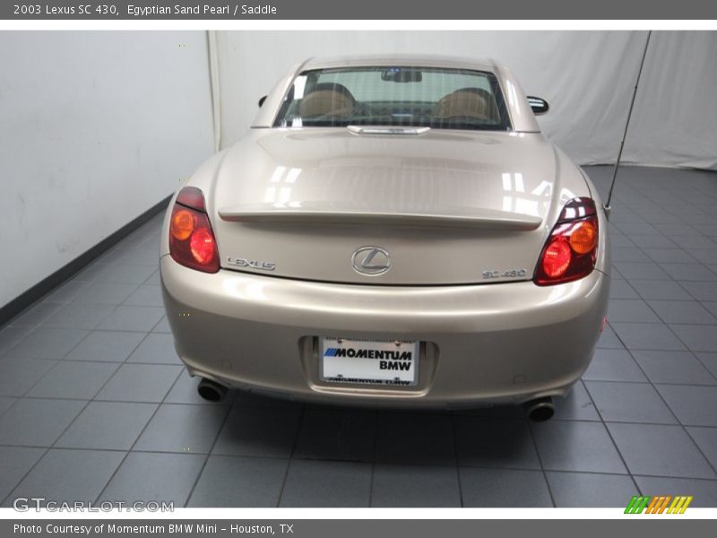Egyptian Sand Pearl / Saddle 2003 Lexus SC 430