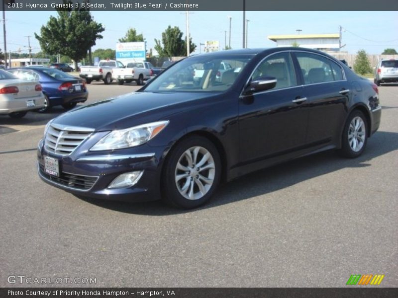 Twilight Blue Pearl / Cashmere 2013 Hyundai Genesis 3.8 Sedan