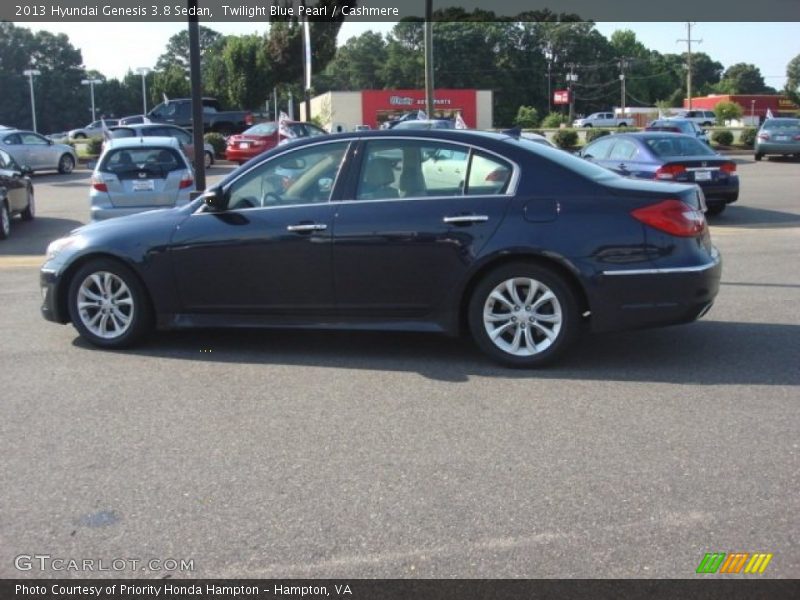 Twilight Blue Pearl / Cashmere 2013 Hyundai Genesis 3.8 Sedan