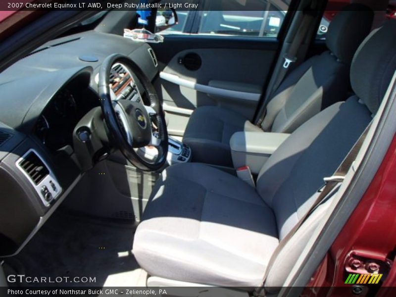 Deep Ruby Metallic / Light Gray 2007 Chevrolet Equinox LT AWD