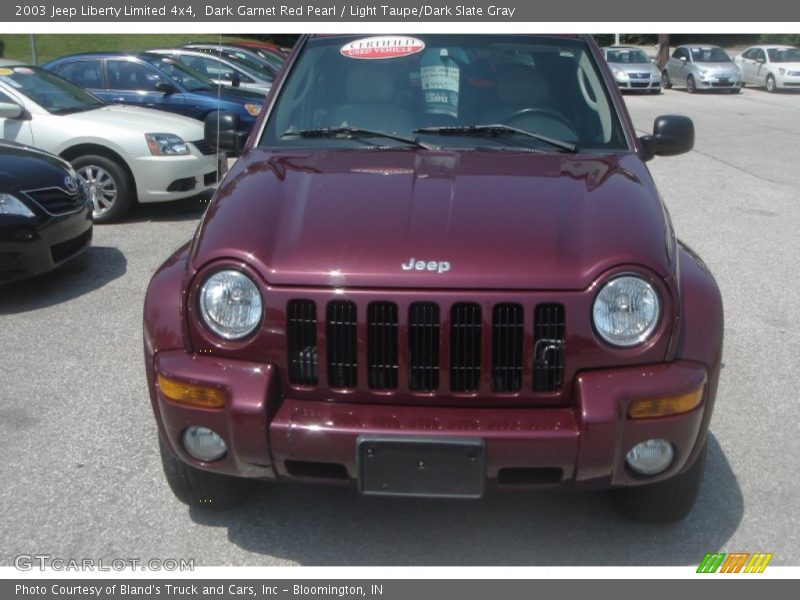 Dark Garnet Red Pearl / Light Taupe/Dark Slate Gray 2003 Jeep Liberty Limited 4x4