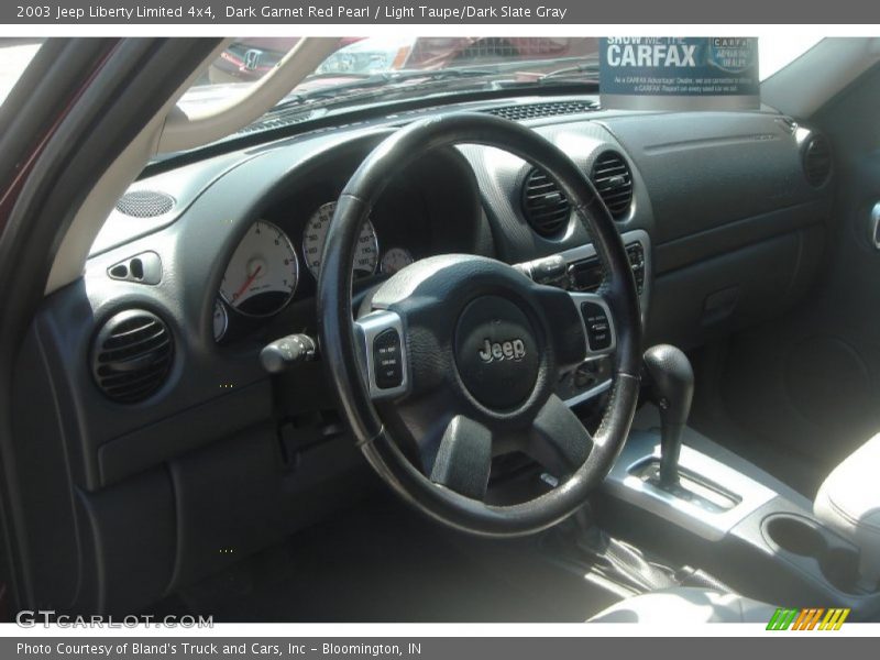 Dark Garnet Red Pearl / Light Taupe/Dark Slate Gray 2003 Jeep Liberty Limited 4x4