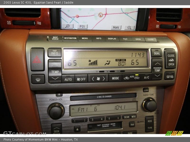 Controls of 2003 SC 430
