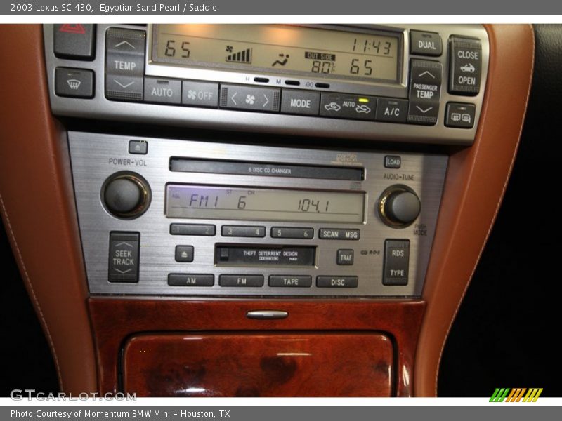 Controls of 2003 SC 430
