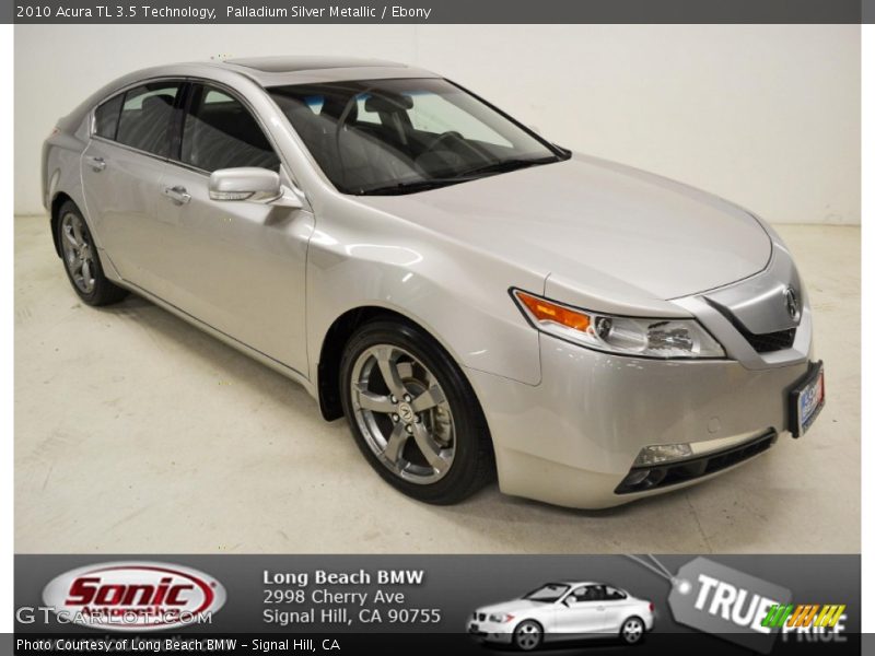 Palladium Silver Metallic / Ebony 2010 Acura TL 3.5 Technology