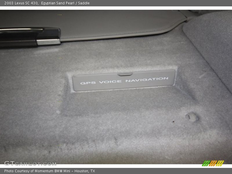 Egyptian Sand Pearl / Saddle 2003 Lexus SC 430