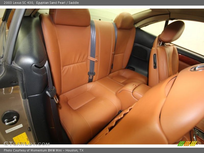 Rear Seat of 2003 SC 430