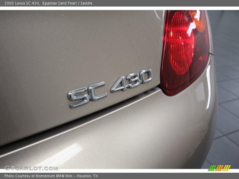 Egyptian Sand Pearl / Saddle 2003 Lexus SC 430