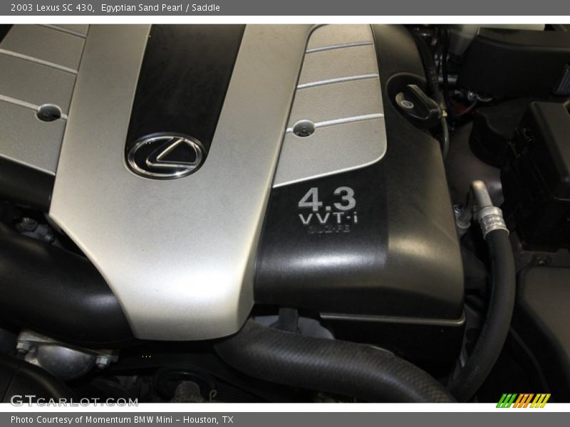  2003 SC 430 Engine - 4.3 Liter DOHC 32 Valve VVT-i V8