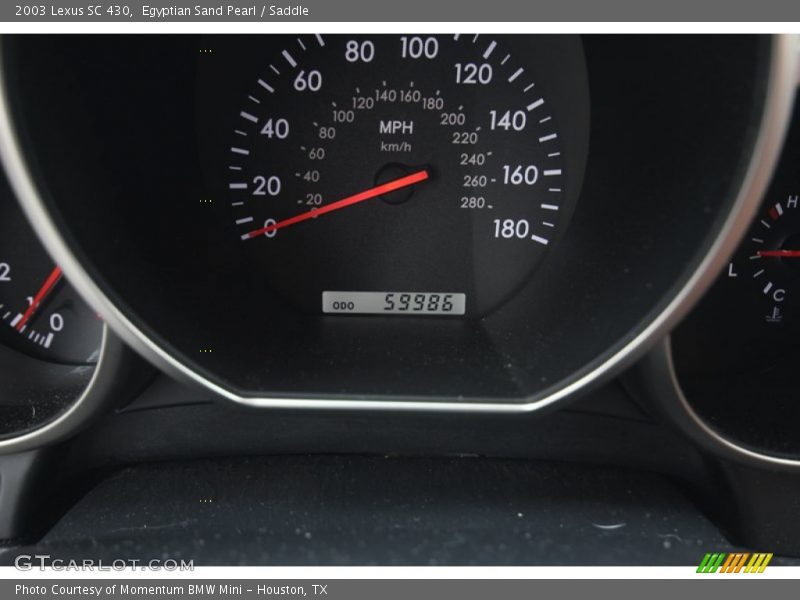 Egyptian Sand Pearl / Saddle 2003 Lexus SC 430